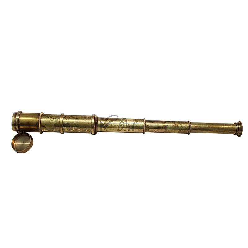 MAH 16 Brass Ship Telescope Stempunk Gift Handheld Pirate Brass Spyglass Telescope Home Decor Pirate Captain Boat C3268