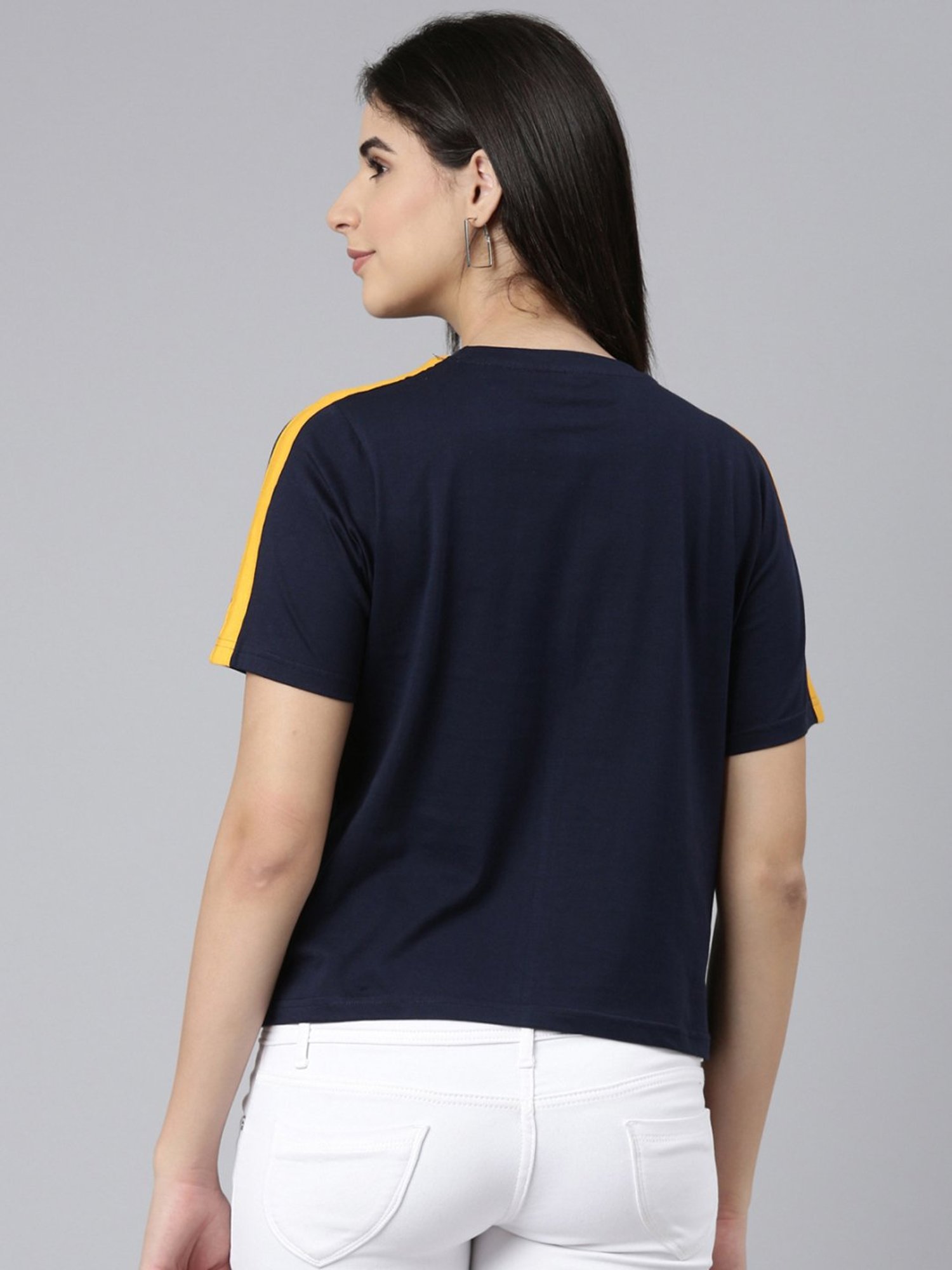 Kryptic Blue Cotton Printed T-Shirt