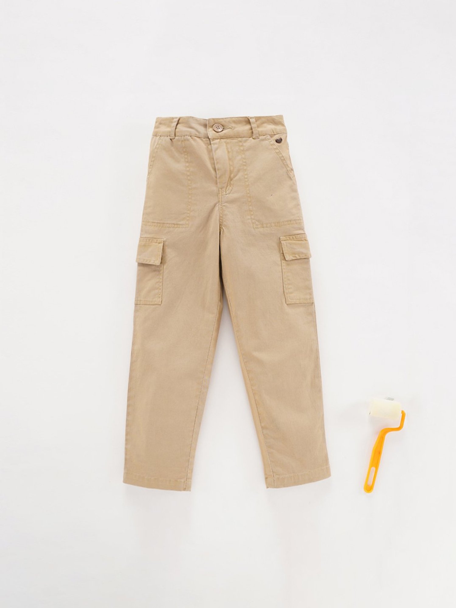 Ed-a-Mamma Boys Beige Solid  Cargo