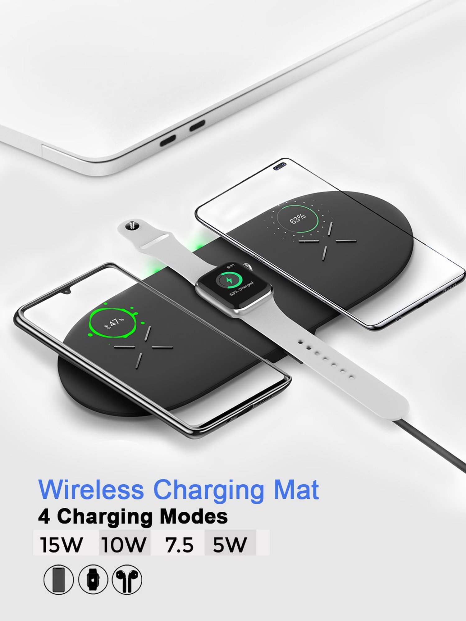 Stuffcool Nuevo PD20W Smallest Wall Charger for Latest iPhone 15,14,13,12 (Blue)