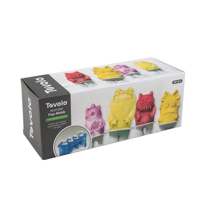 Tovolo Monsters Pop Molds (Set of 4) Capri Blue