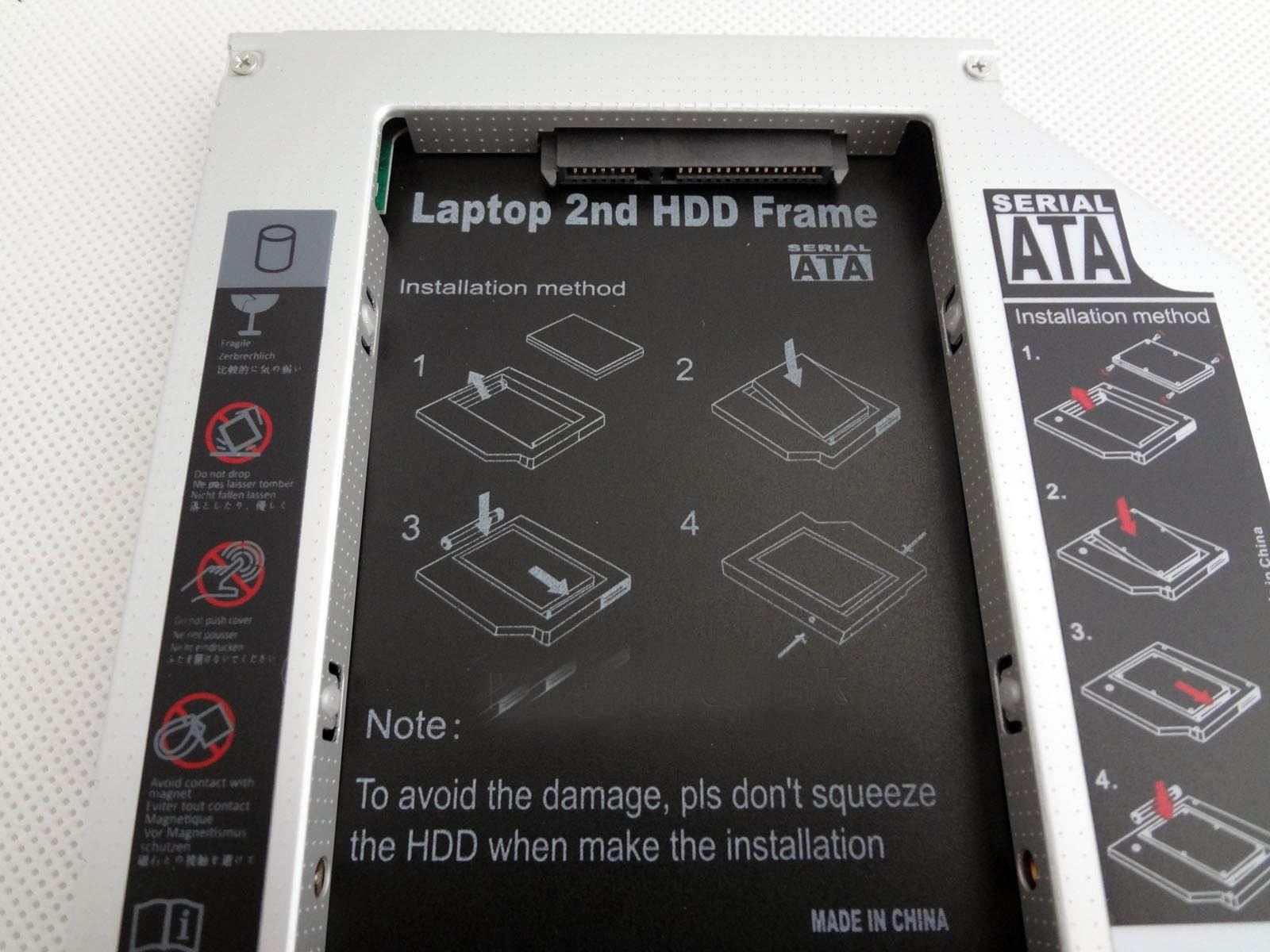 2nd Hard Drive HDD SSD Caddy For Asus M50s M50v M60vp M70s 12.7mm SATA Caddy