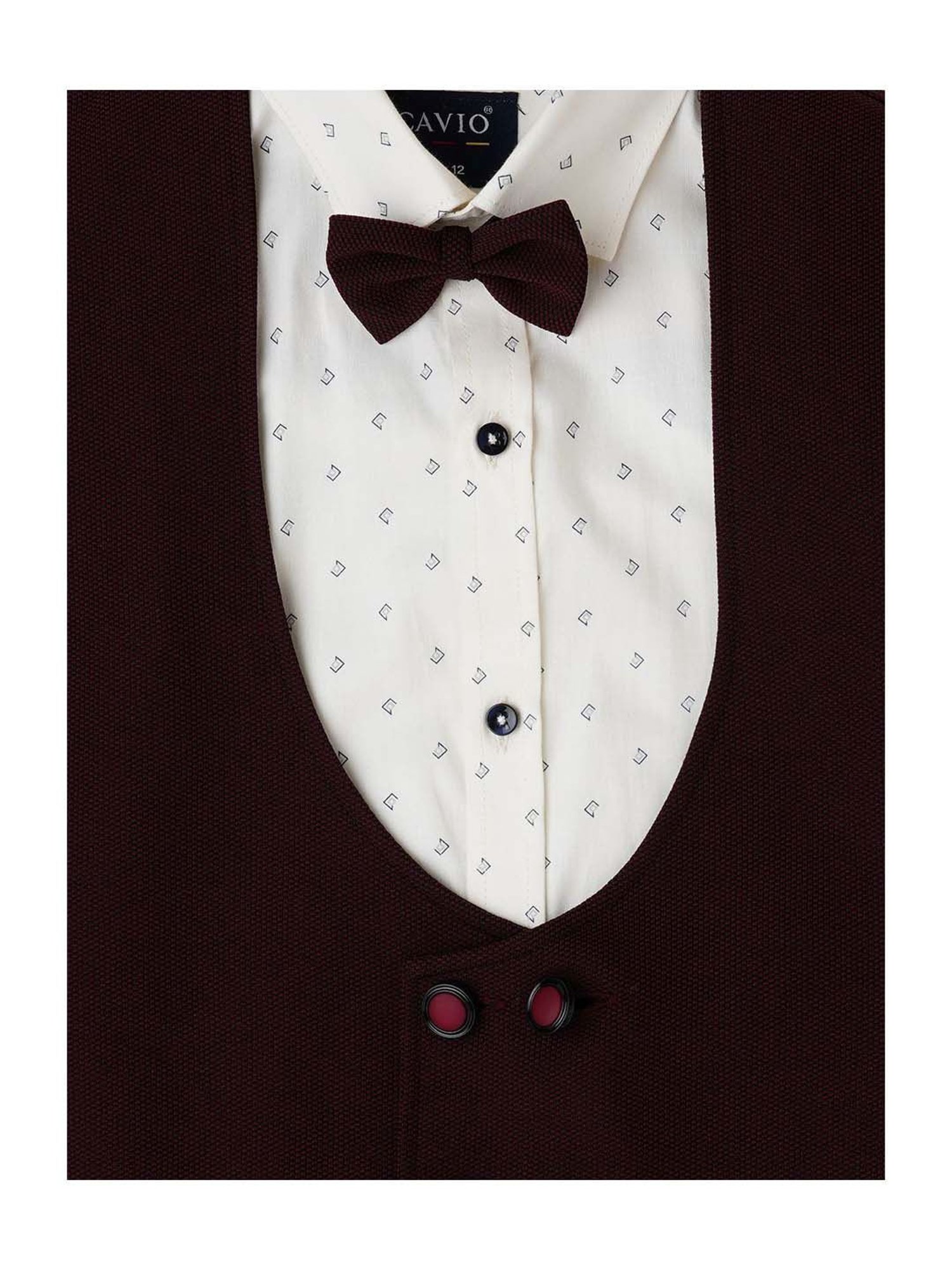 Crimsoune Club Kids Mint Solid Full Sleeves Blazer