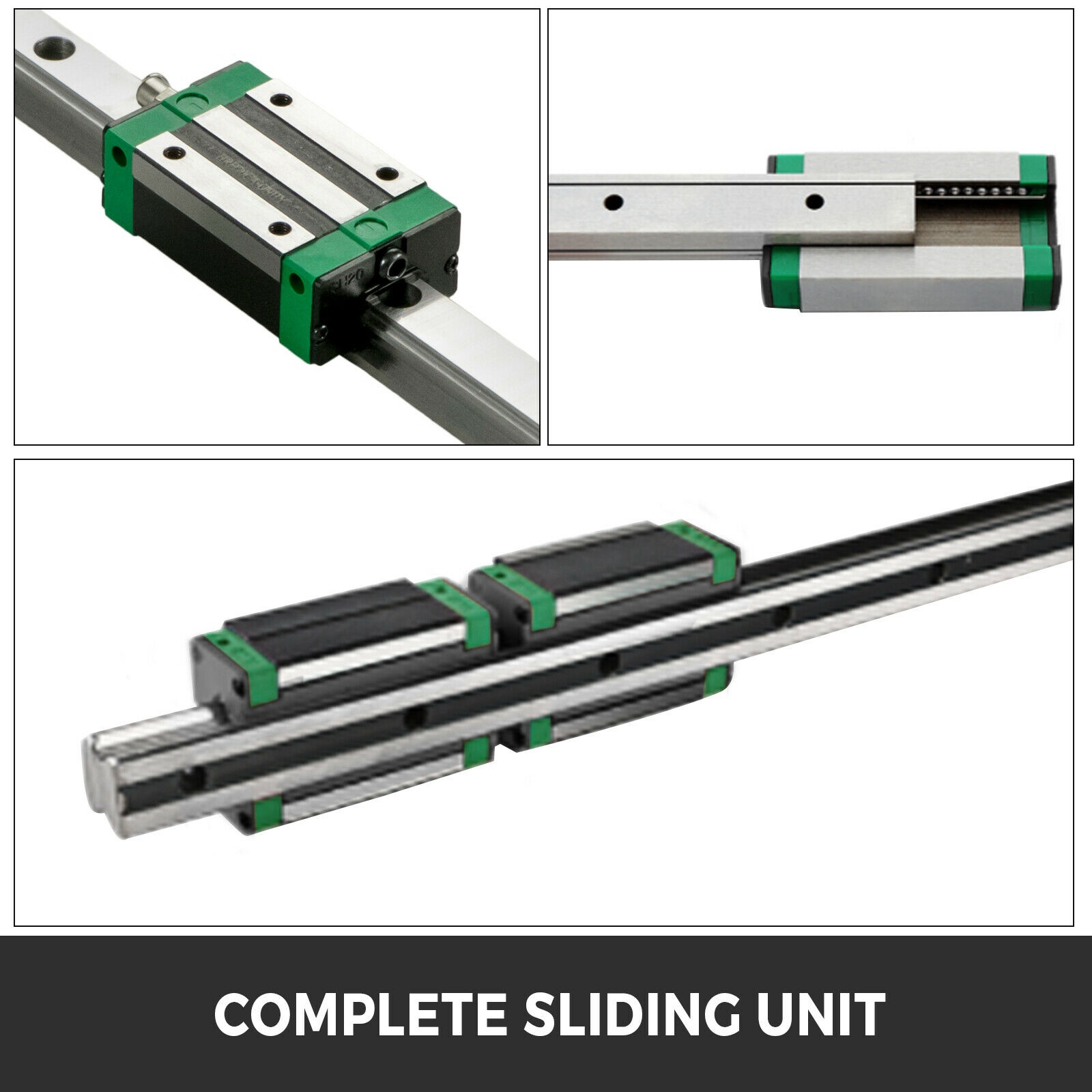 CNC Set 2X Linear Rail HGR20-300mm 4X Blocks Wear-resistant+ Ballscrew BF12/BK12
