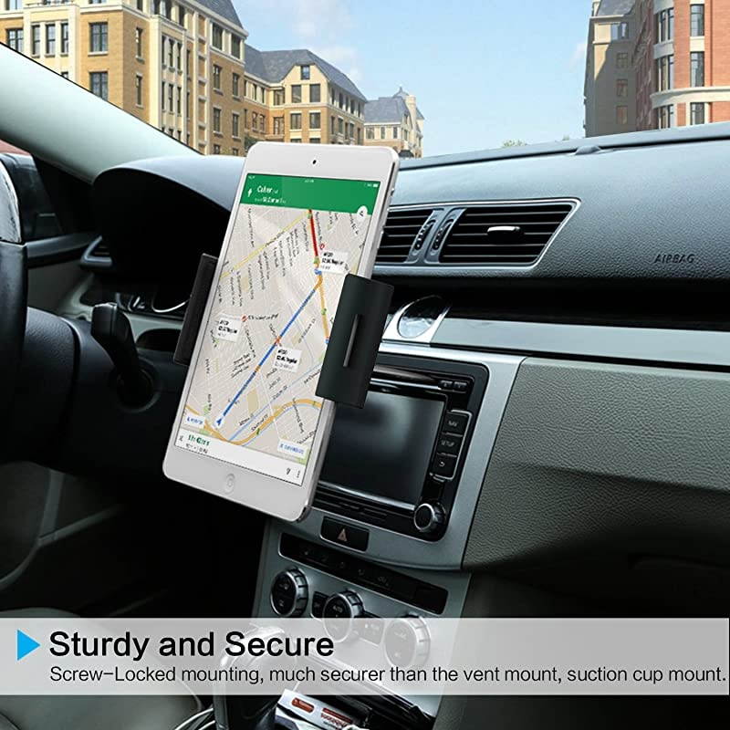 Universal Car Mount 2 in 1 CD Slot Tablet Car Mount for 711 inch Tablet CD Player Cell Phone Holder for 357 inch Smartphone  Tablet Car Mount Dash Holder Stand for iPad ProAirMini