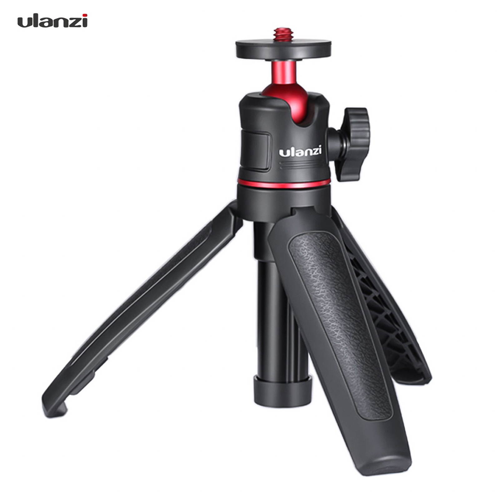 ulanzi MT-08 Mini Extendable Desktop Tripod Handheld Photography Bracket Stand with Flexible Ballhead 1/4 Inch Screw Mount for Selfie Travel Vlogging