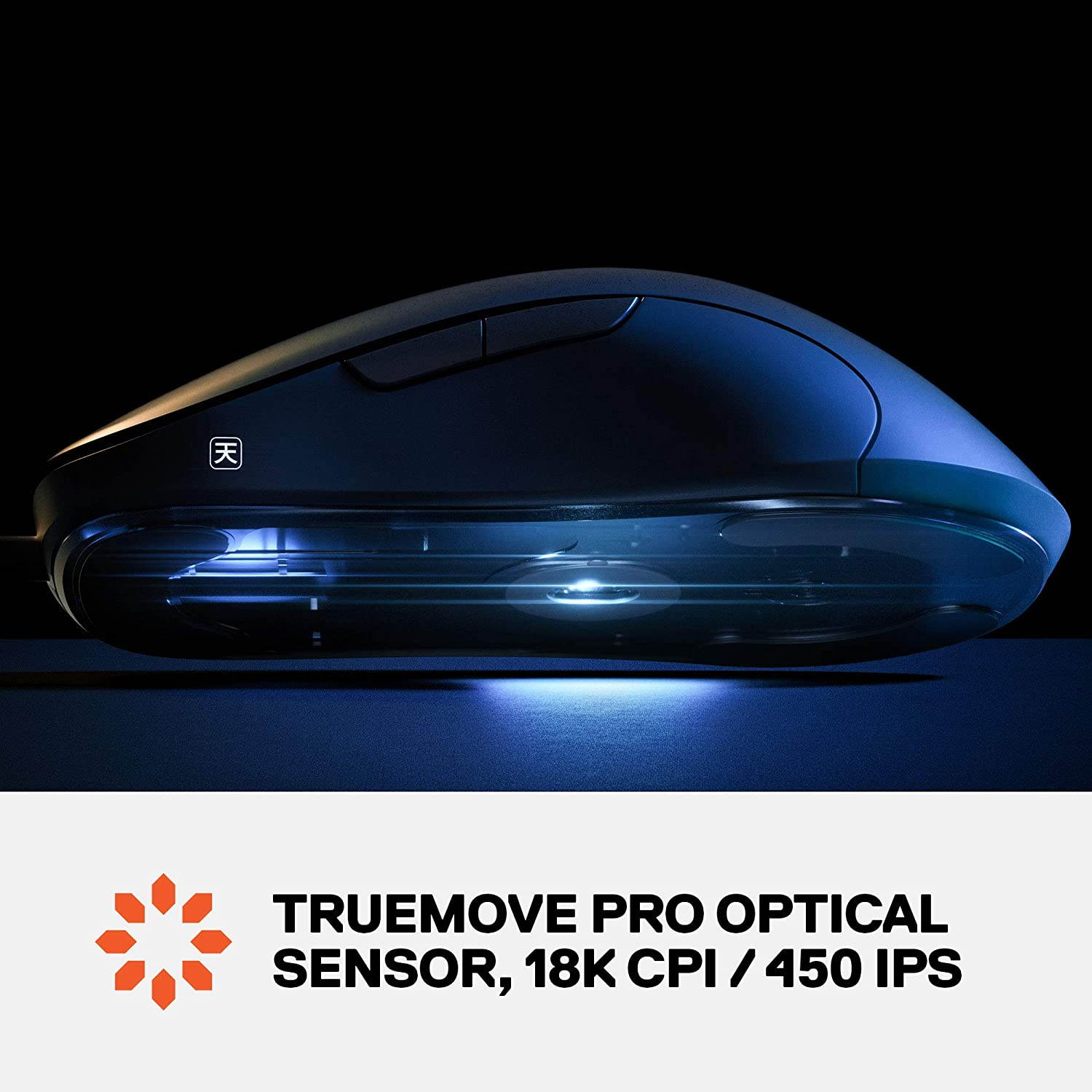 SteelSeries Sensei Ten Gaming Mouse &ndash; 18,000 CPI TrueMove Pro Optical Sensor &ndash; Ambidextrous Design &ndash; 8 Programmable Buttons &ndash; 60M Click Mechanical Switches &ndash; RGB Lighting