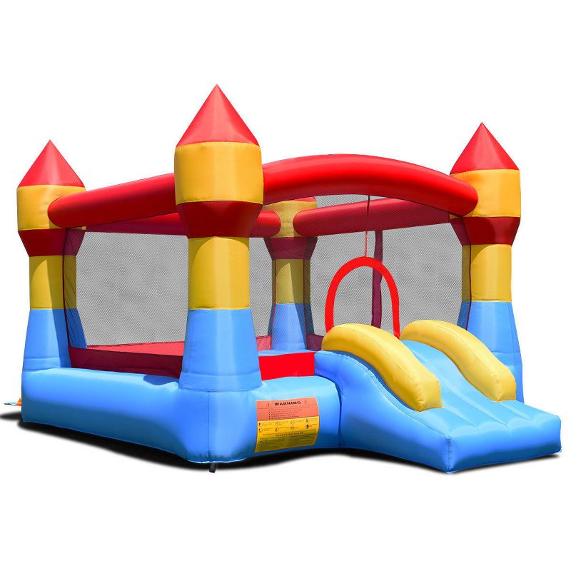 Costway Kid Inflatable Bounce House Castle Moonwalk Playhouse Jumper Slide