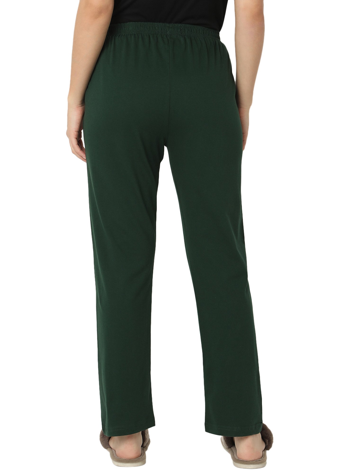 Smarty Pants Dark Green Printed Lounge Pants