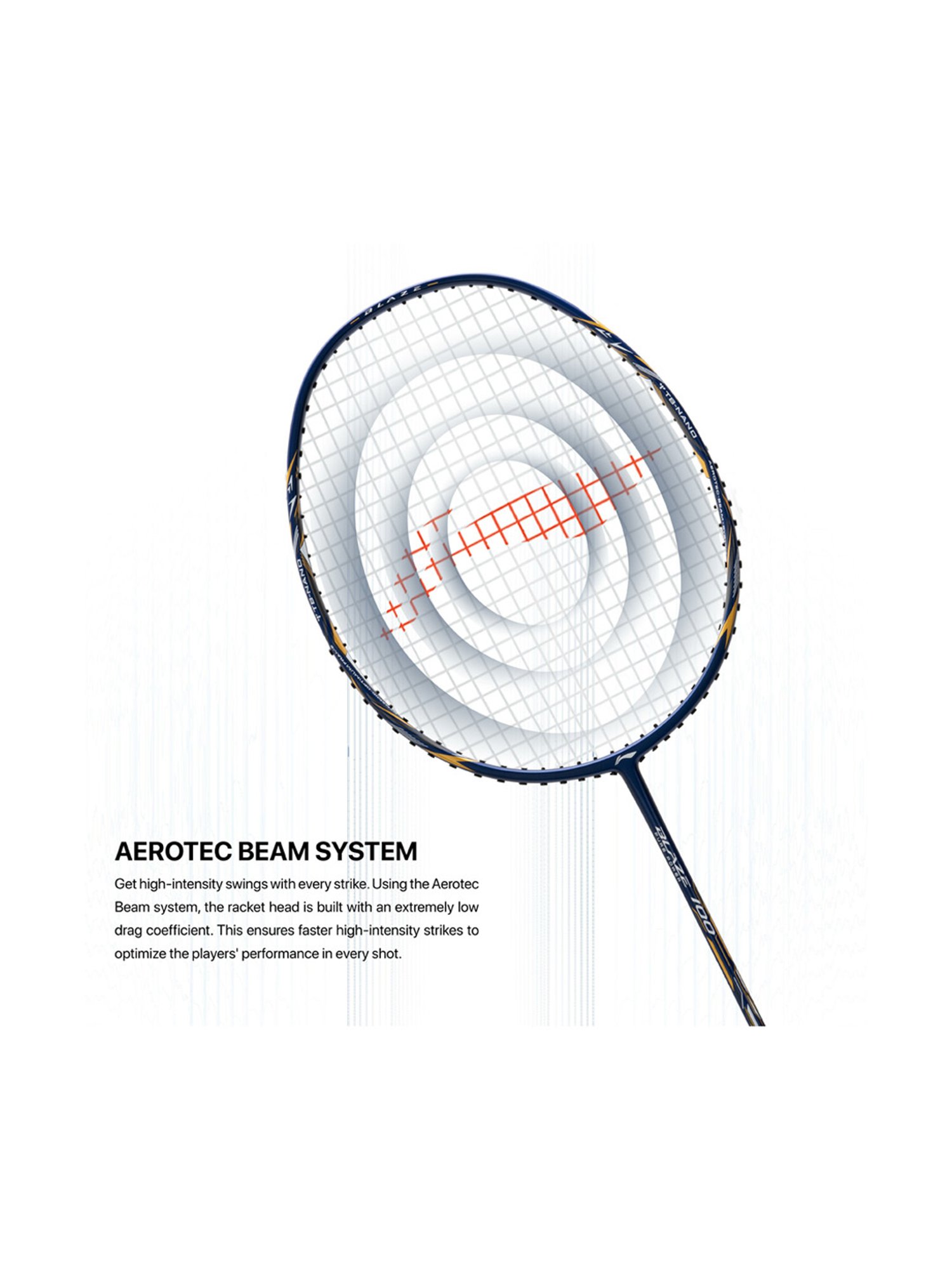 Li-Ning Blaze 100 Badminton Racket (Royal Blue) Size - Medium