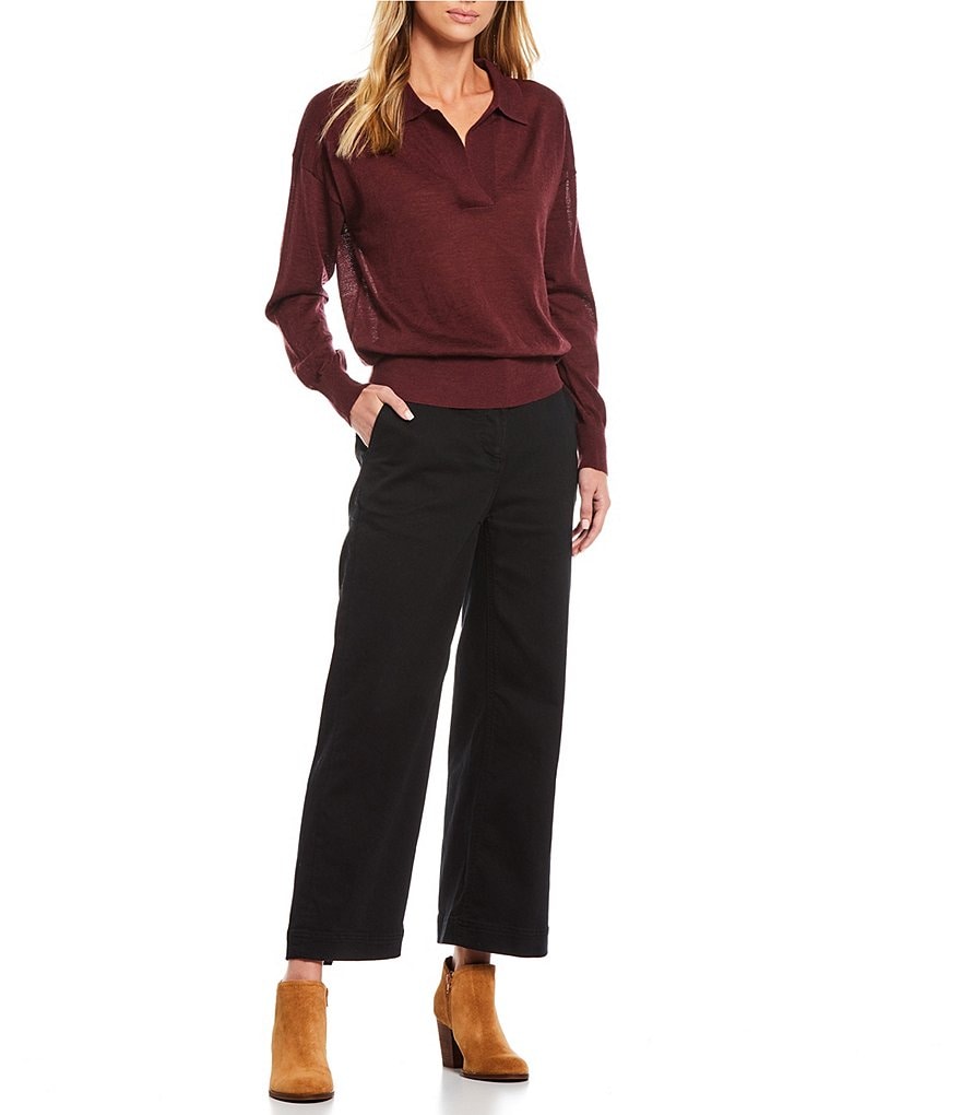 Alex Marie Rosa 3/4 Sleeve Button Front Round Neck Cardigan