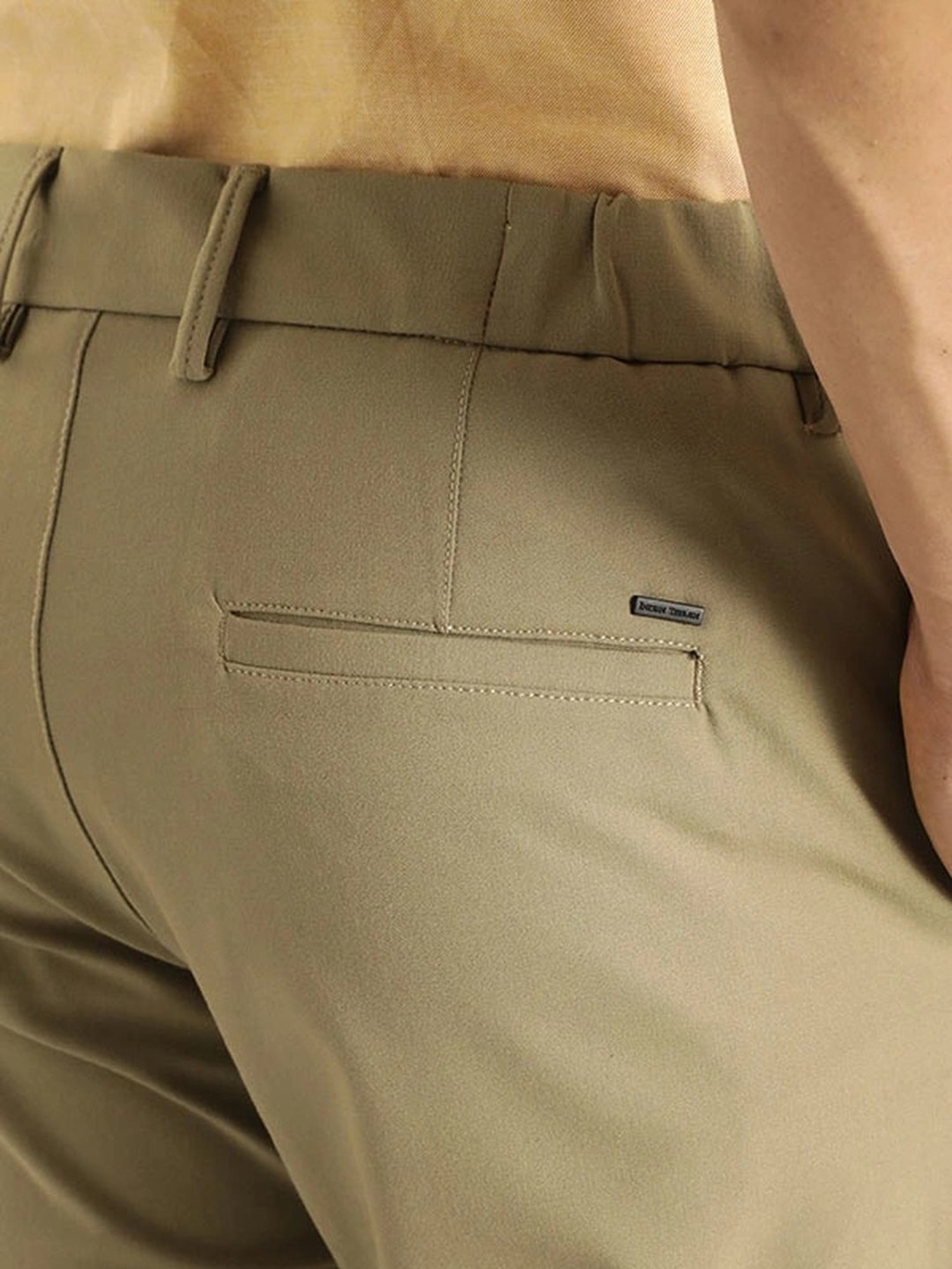 Indian Terrain Khaki Slim Fit Chinos