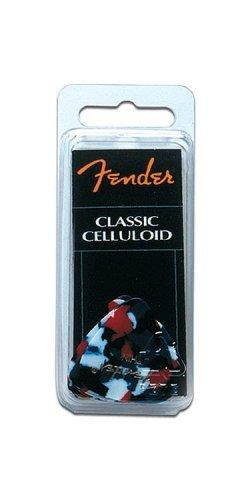 Fender Classic Celluloid 12 Pack Picks - Confetti - Thin