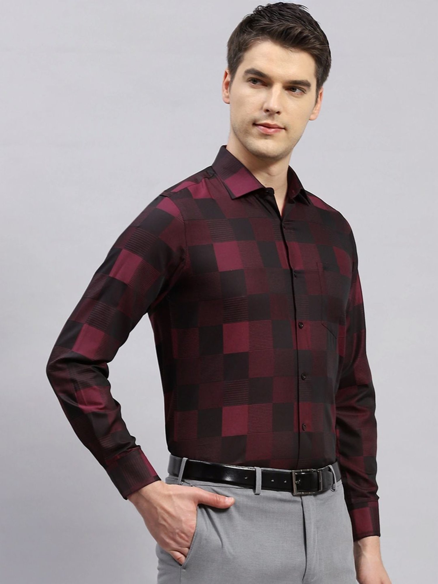 Arrow Sport Dark Green Cotton Slim Fit Shirt