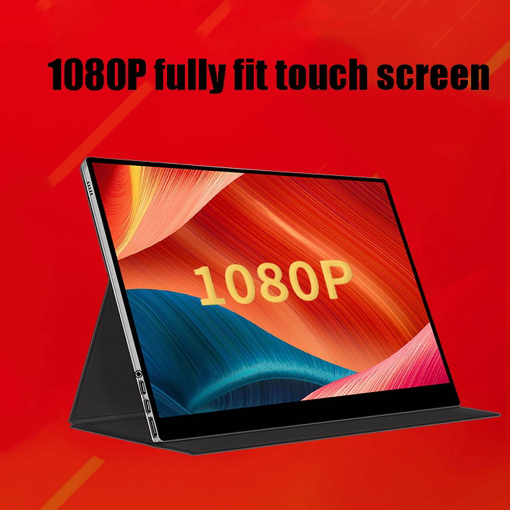 15.6 Inch Portable 1080P Display, Style:Touch Version