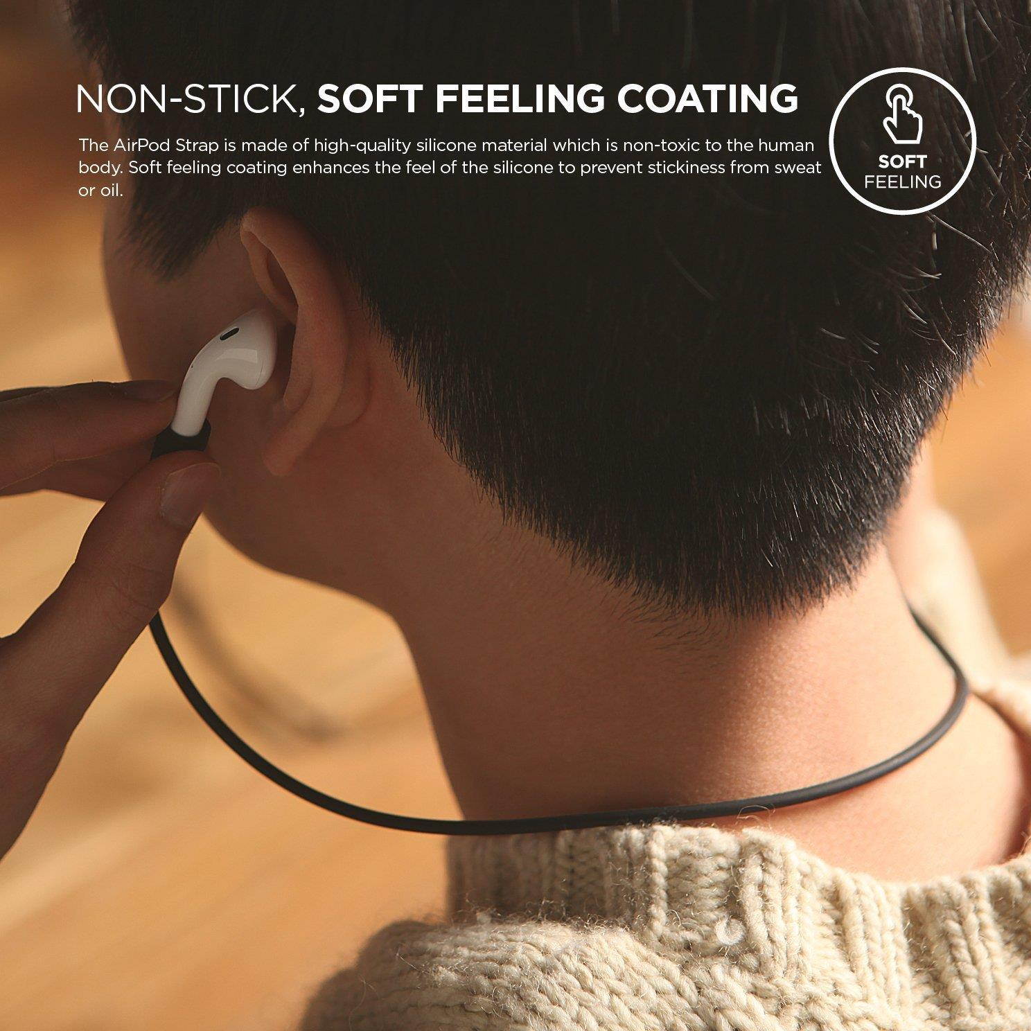 elago AirPods Strap [Jean Indigo] - [Compact][Lightweight][Ideal Length] &ndash; for Apple AirPods