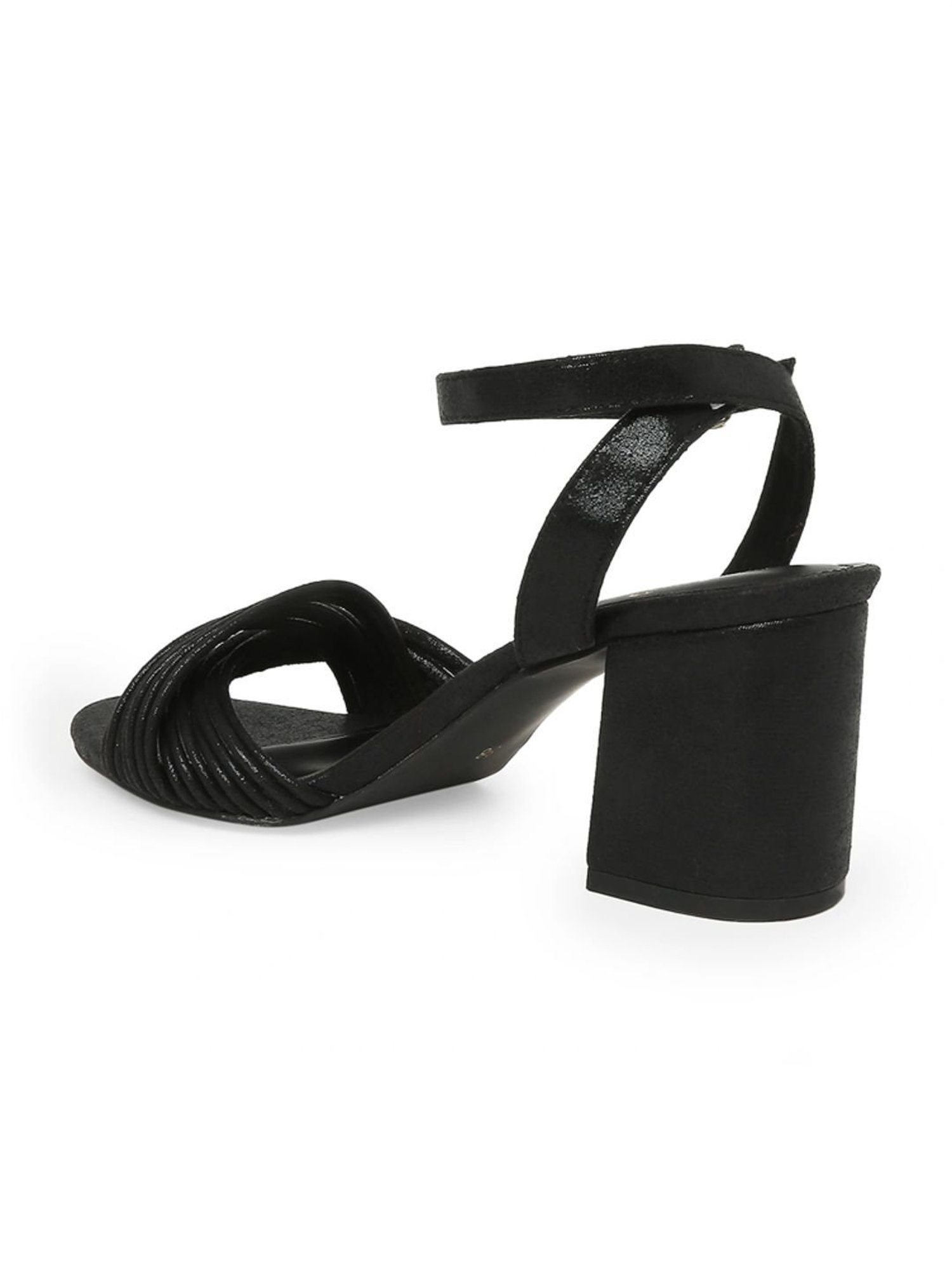 Tao Paris Women's Dot Black Ankle Strap Sandals