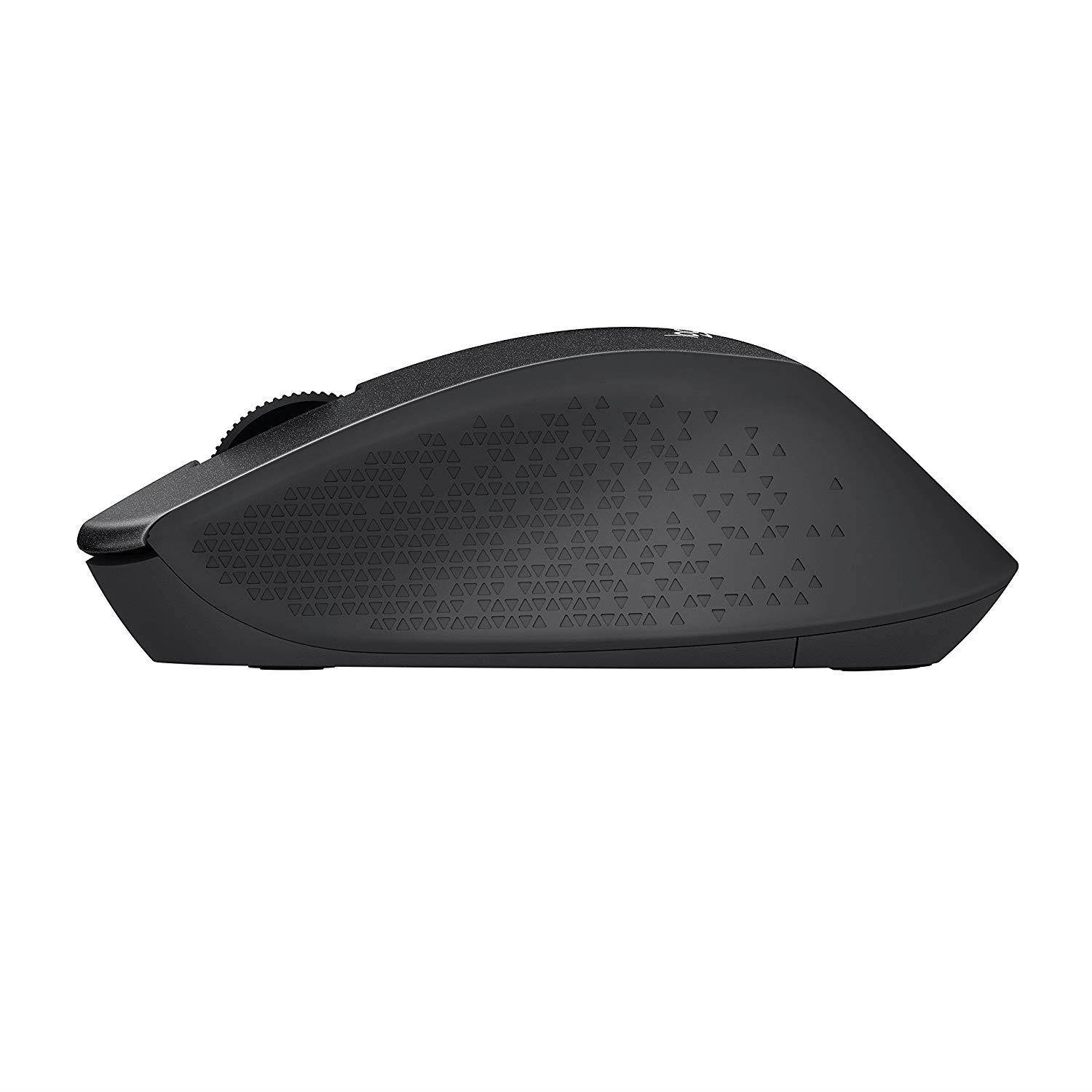 Logitech M330 Silent Plus Wireless Large Mouse &ndash; Black