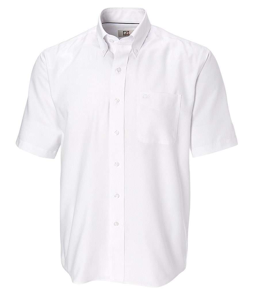 Cutter & Buck Big & Tall Epic Easy Care Nailshead Short-Sleeve Woven Shirt