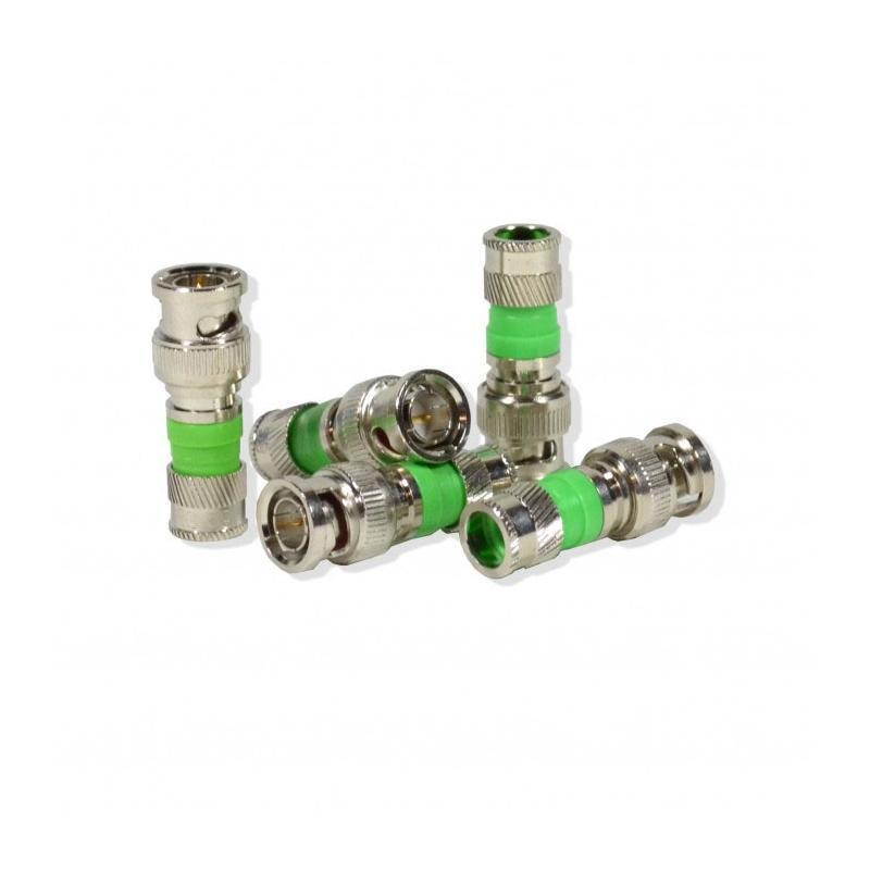 50 pack BNC Compression Connector Adapter for RG59 Coax Cable CCTV Camera