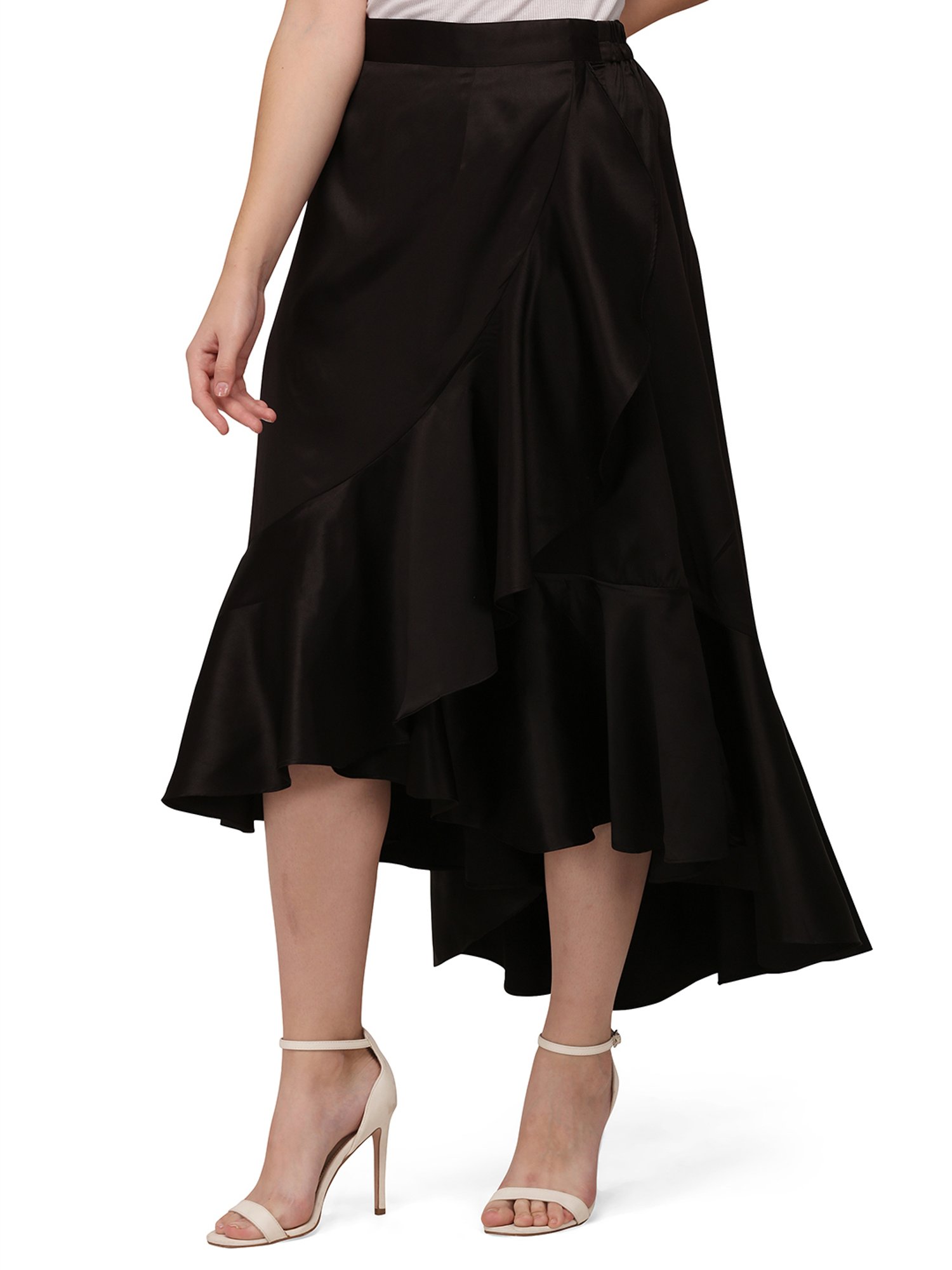 Smarty Pants Black Below Knee Skirt