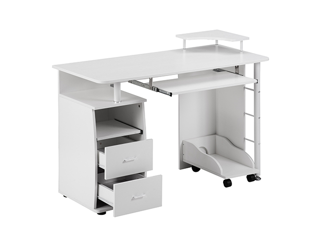 Home Office Computer Desk Gaming Desk Home Office Desk Computer Desk Study Workstation Furniture Table with Keyboard Tray and Drawers ,Black,GT39