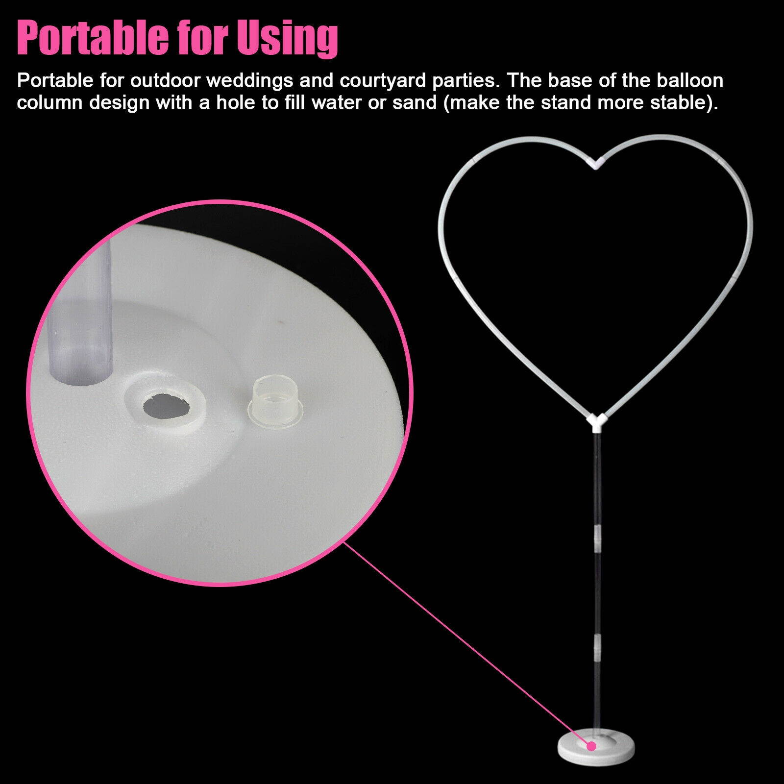 Balloon Column Arch Base Display Stand Kit Sets For Wedding Birthday Party Decor