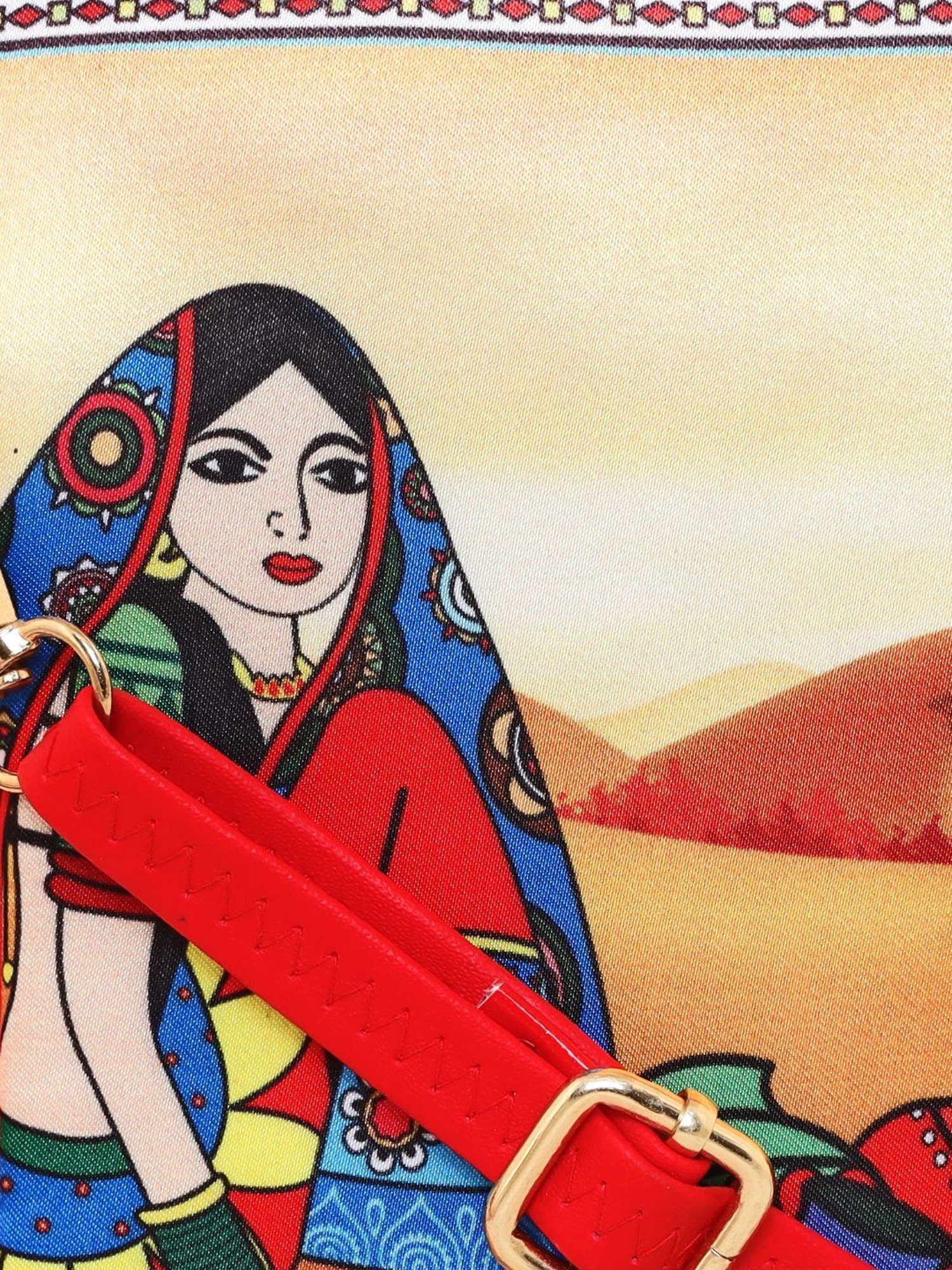 Sabhyata Multicolor Printed Small Cross Body Bag