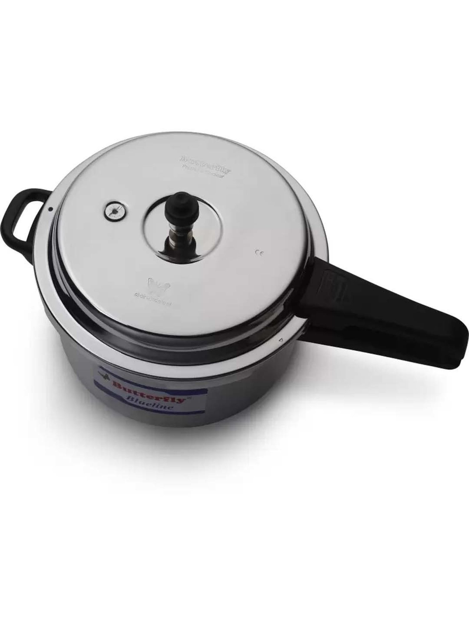 Butterfly Black Stainless Steel Induction Blueline Pressure Cooker (7.5 L)