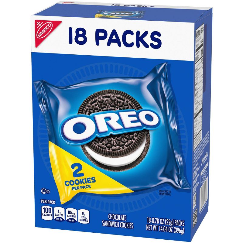 Oreo Chocolate Sandwich Cookies - Multipack - 18ct
