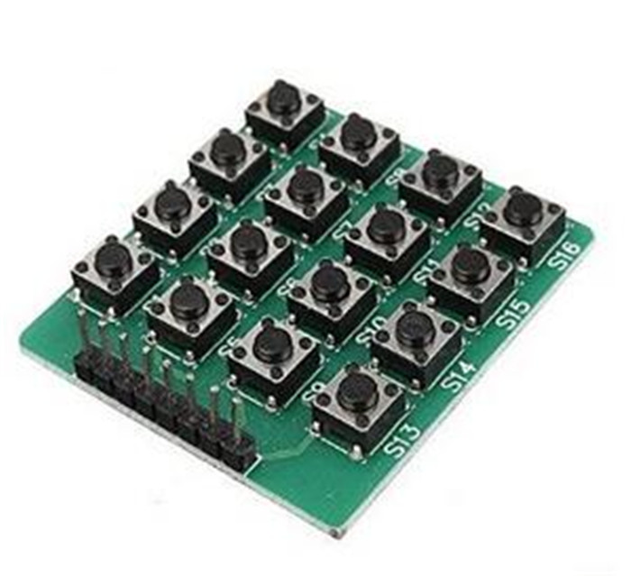 4x4 Matrix 16 Keypad Keyboard Module 16 DIP Button MCU Board(2PCS)