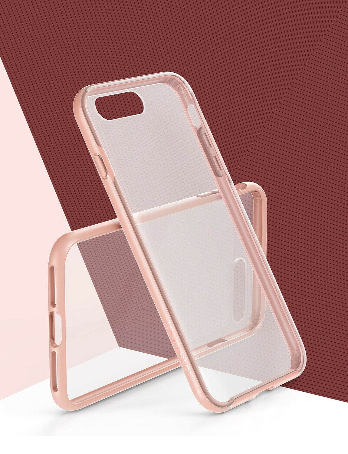 KARAPAX Ice Case Semi-Transparent Hard Back Soft Bumper for iPhone 8 Plus