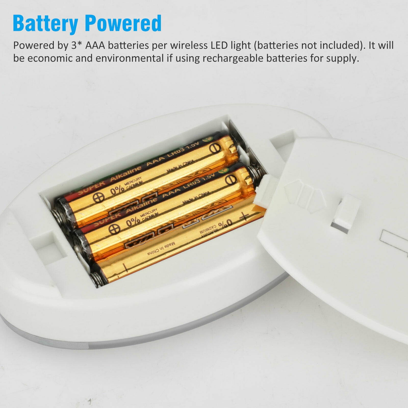 LED Puck Lights Under Cabinet Closet PIR Motion Sensor Kitchen Wall Night Light