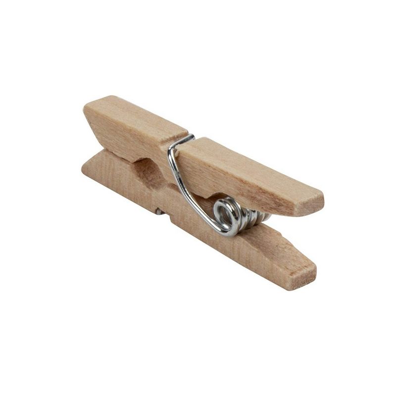 Mini Wooden Clothespins - 500-Piece Unfinished Wooden Clips for Crafts, Photo Clips, Home Decoration, 0.5 x 0.5 x 0.98 inches