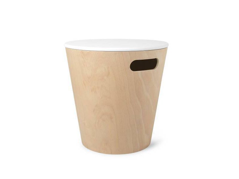 Woodrow Storage Stool Wood - Umbra