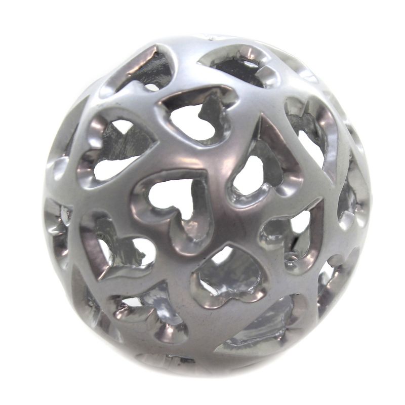 Tabletop 4.0" Heart Orb Organizer Pens Knives Flowers Inspired Generations Llc  -  Decorative Figurines