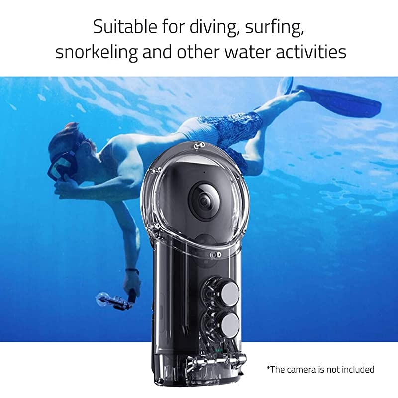 ONE X Camera Diving Case Housing IPX8 30 Meters Waterproof with 1/4 Inch Screw Hole for Surfing Diving Snorkeling