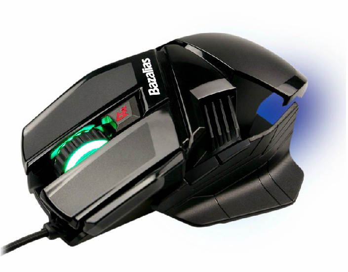 Bazalias 2000DPI 6 Button USB Gaming Game Optical Mouse