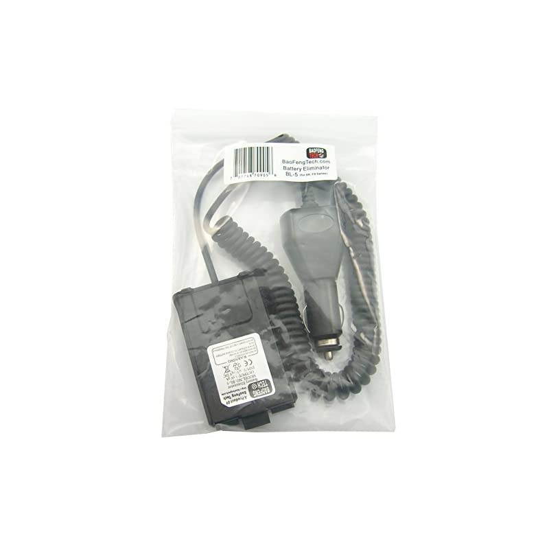 BaoFeng BL-5 Battery Eliminator for BF-F8HP, UV-5X3, and UV-5R Radios