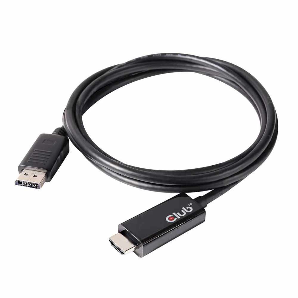 Club3D CAC-1082 DisplayPort 1.4 to HDMI 2.0b HDR Cable Male/Male 2m/6.56 ft.