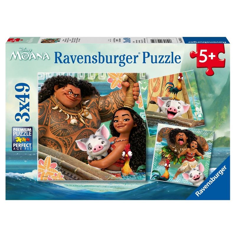 Ravensburger Disney Moana: Born To Voyage Puzzle Set - 3pk