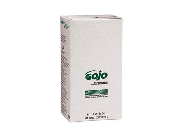 GOJO 7572 SUPRO MAX Hand Cleaner Refill, 5000 mL, Herbal Scent, Beige, 2/Carton