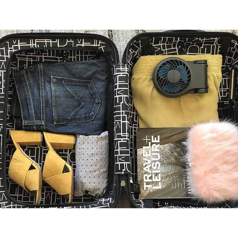 TREVA 3.5" Battery/USB Fan with AC Adapter - Gray