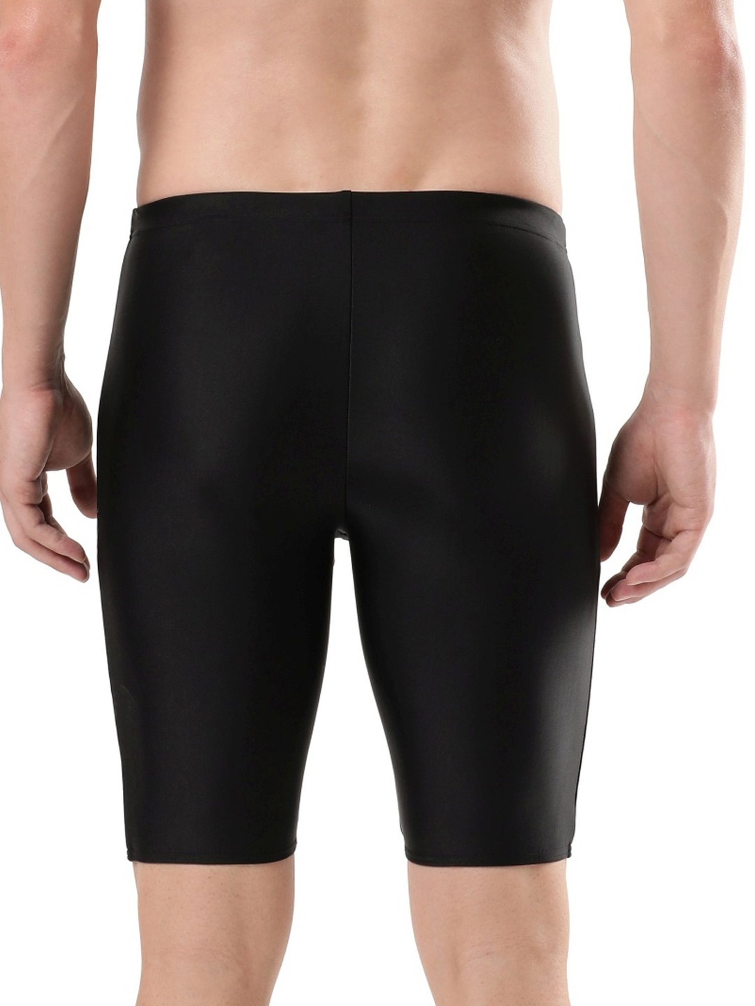 Speedo Mid Black Regular Fit Printed Swim Shorts