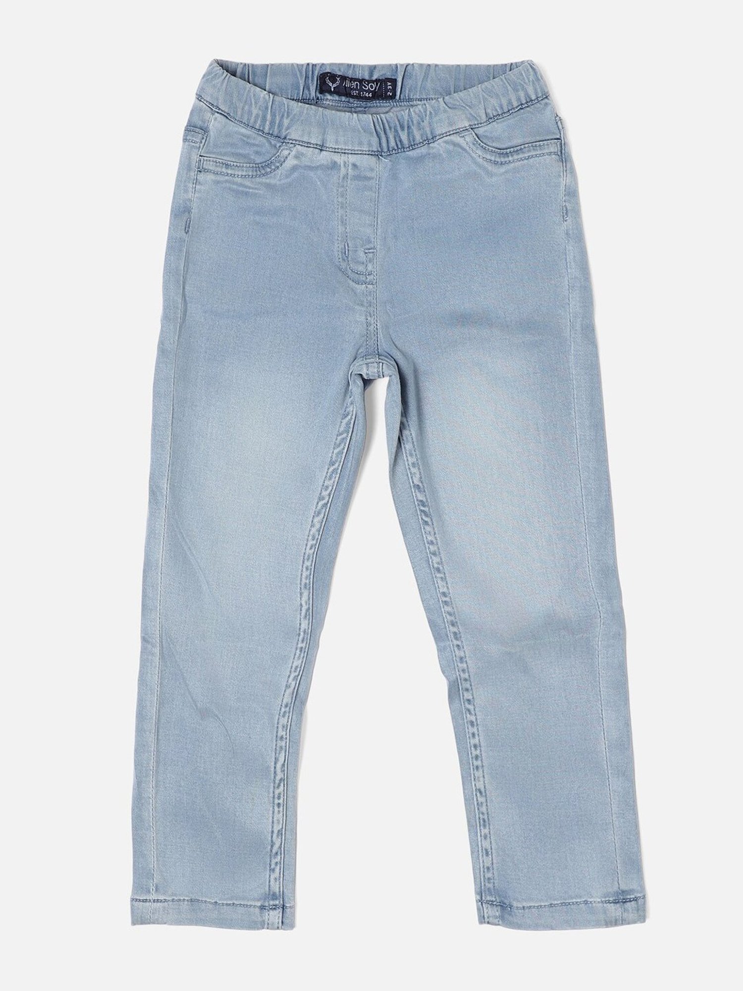 GJ baby Girls Blue Washed Jeans
