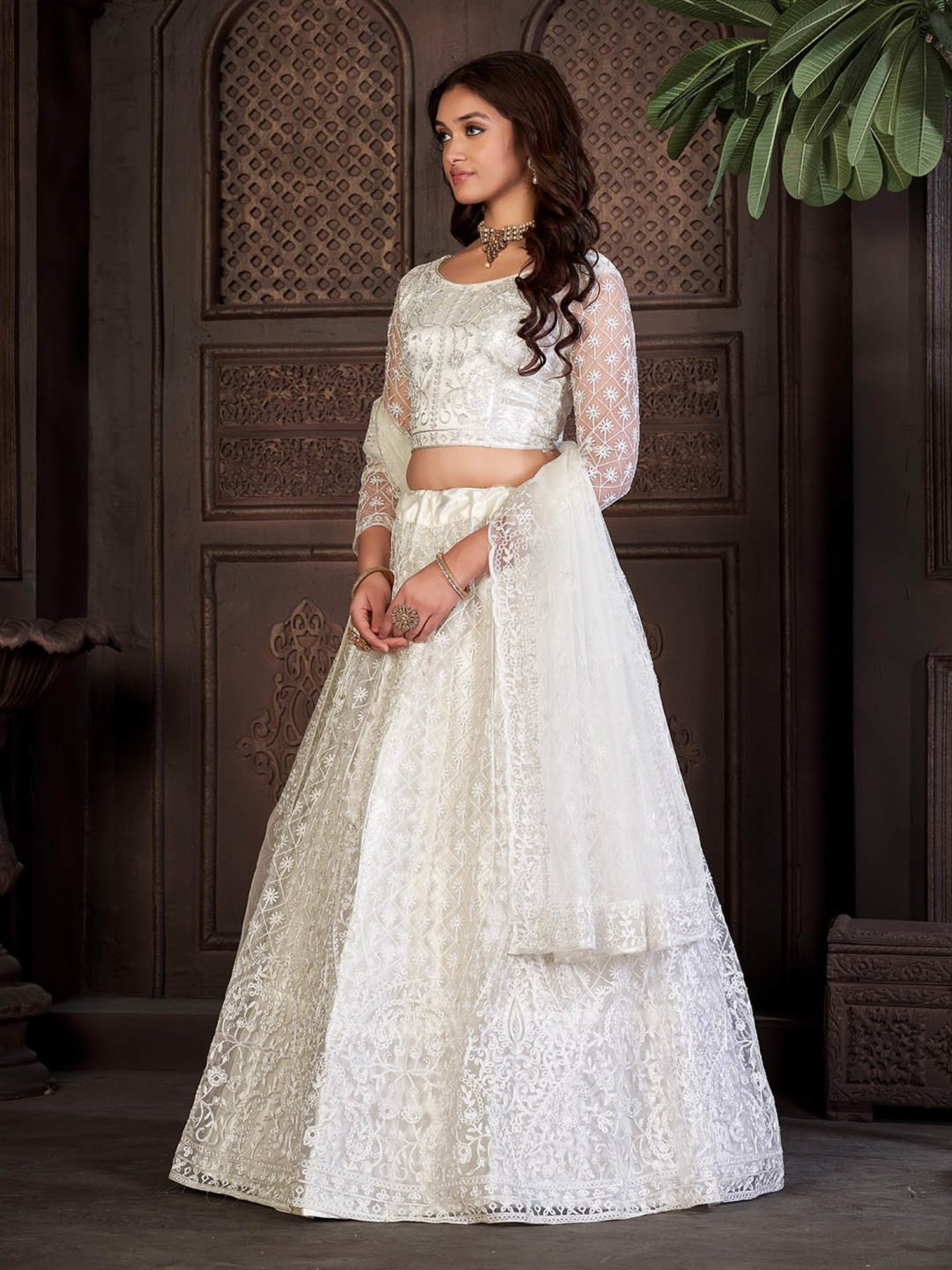 studiorasa Purple Hand Block Print Lehenga Set