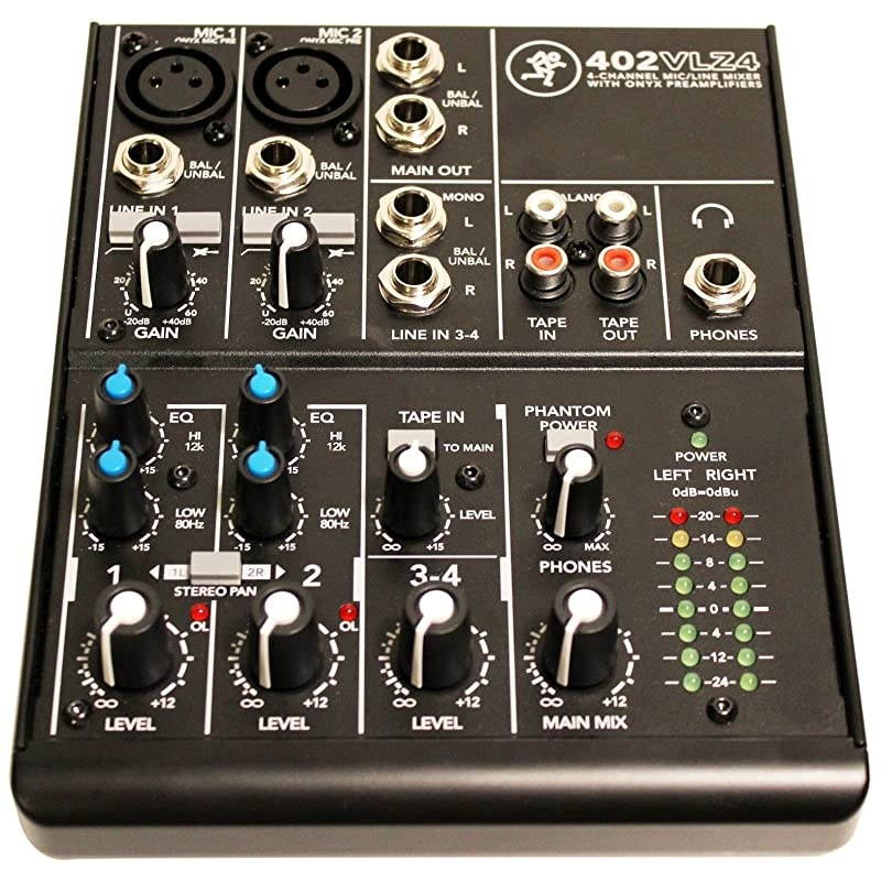 402VLZ4 4channel Ultra Compact Mixer with High Quality Onyx Preamps