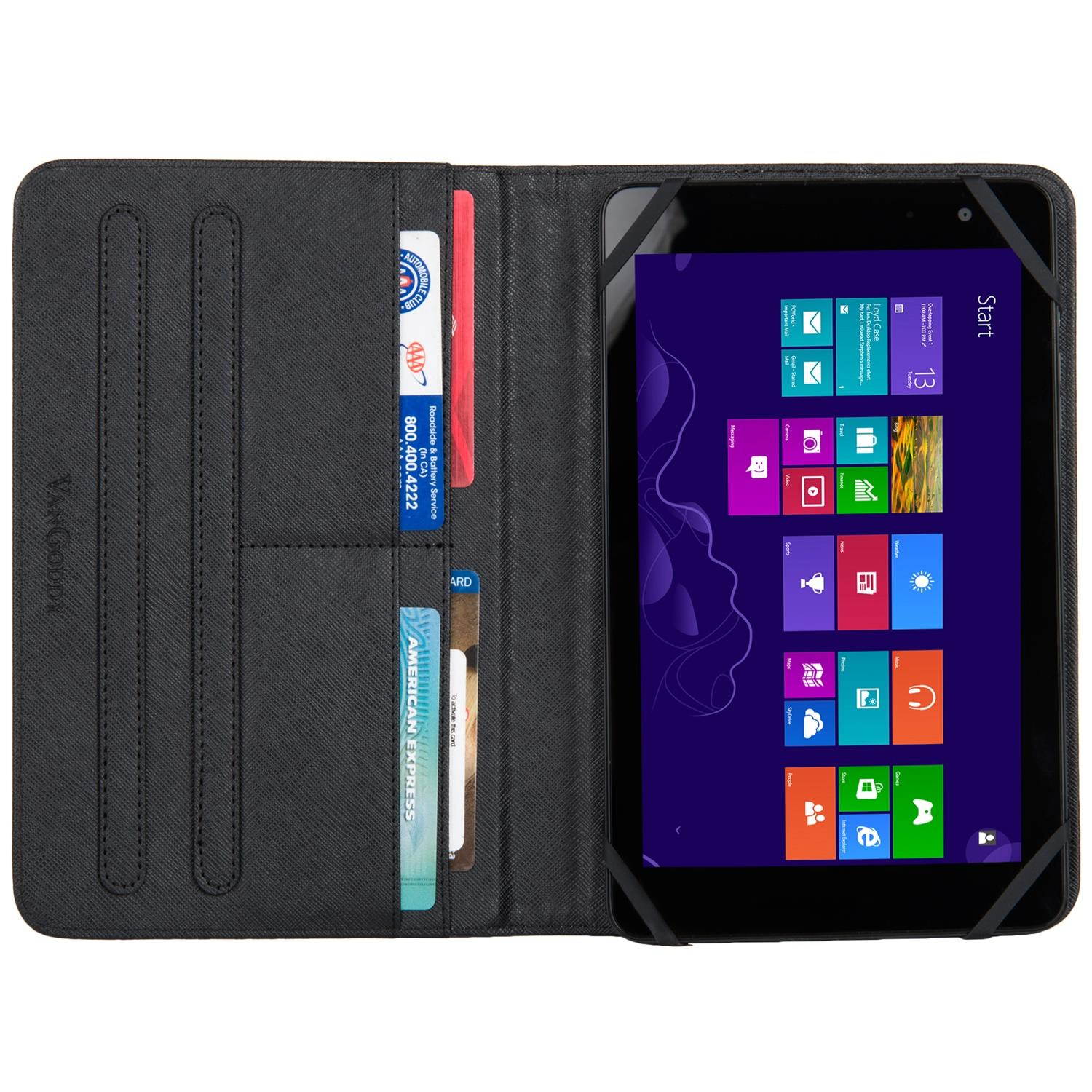 Mary 2.0 Tablet Cover Case Folding Stand fits 7 to 8 Inch Tablet Devices (Puppie Paw Prints)