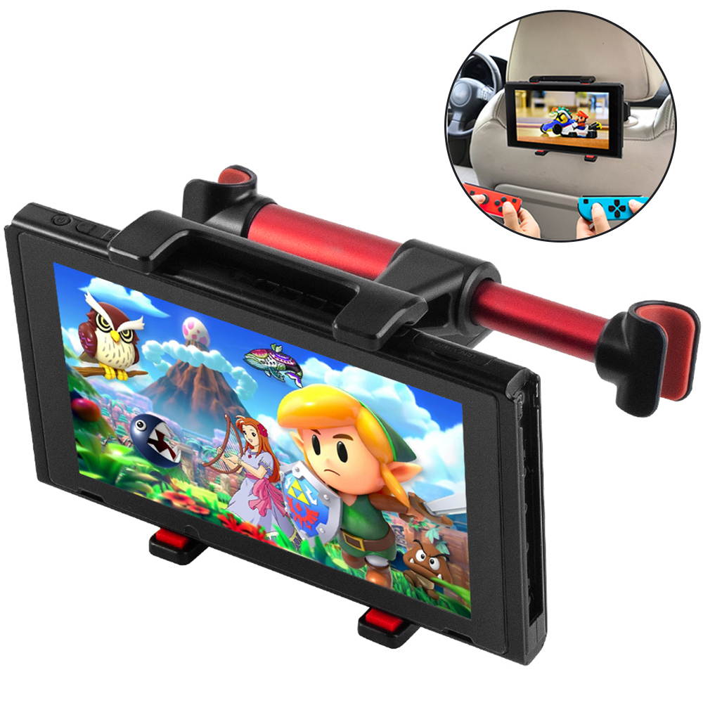 Multifunctional car bracket, car seat headrest mounting bracket can rotate 360 degrees, suitable for Nintendo Switch, iPad, Samsung Galaxy and other smart phones and host tablets