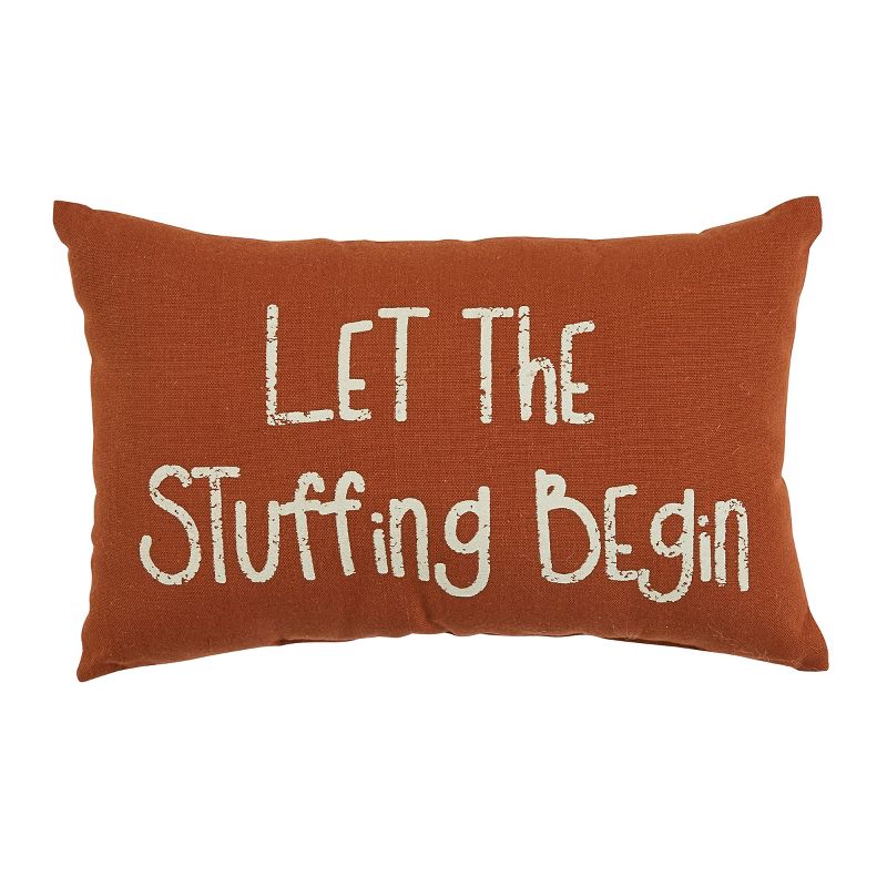 Park Designs Let Stuffing Begin Pillow - Orange